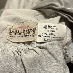 Bella Notte Linen Crib Dust Ruffle